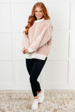 Least High Maintenance Contrast Trim Sweater