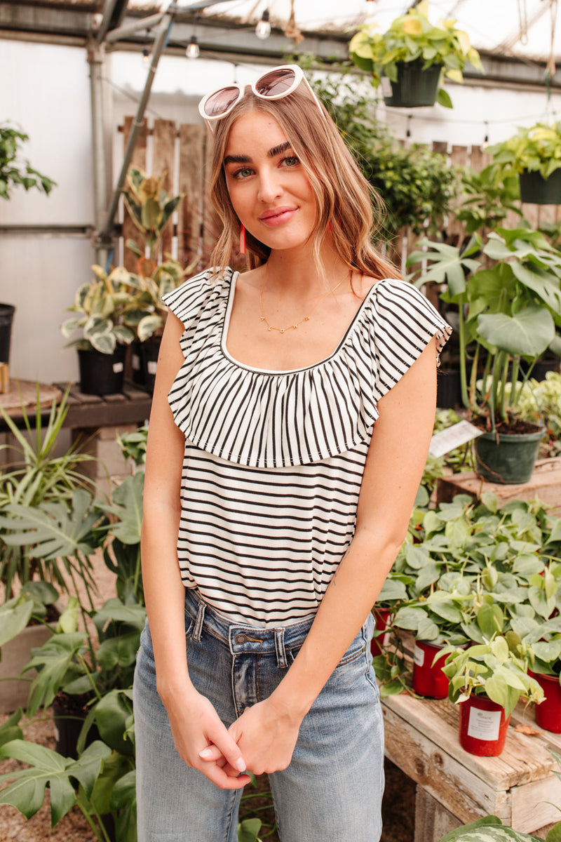 Extra Time Striped Top