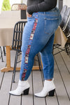 Rio Western Print Relaxed Jeans
