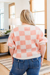 Start Me Up Checkered Sweater